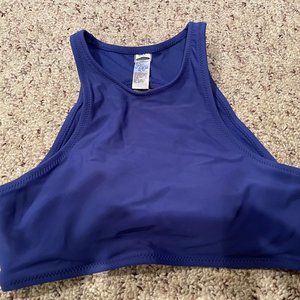 Old Navy High Neck Bikini Top Small Blue